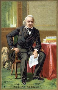 Porträt von Claude Bernard (1813 - 1878), französischer Physiologe. Chromolithografie des 19. Jahrhunderts.
