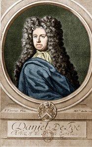 Porträt von Daniel Defoe (1660-1731), englischer Schriftsteller und Journalist, Autor von Robinson Crusoe
