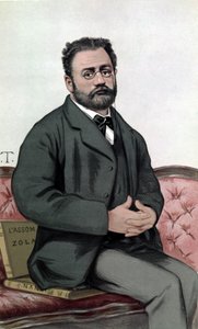Porträt von Emile Zola (1840-1902) - in „Vanity Fair“ vom 24.01.1880 von Unknown artist