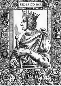 Porträt von Friedrich II. (1194-1250), deutscher Kaiser