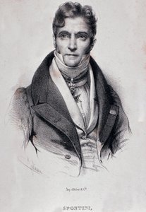 Porträt von Gaspare Spontini (Gravur)