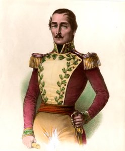 Porträt von General Santander (Francisco de Paula) (1782-1840), kolumbianischer Militär und Staatsmann von Unknown artist