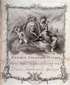 Porträt von Georg Friedrich Händel (Kupferstich)