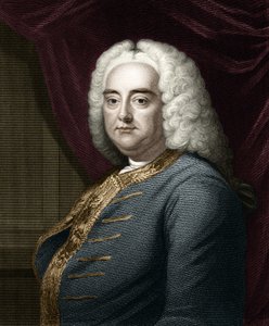 Porträt von Georg Friedrich Händel.
