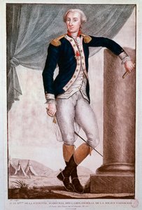 Porträt von Gilbert du Motier, Marquis de Lafayette von Unknown artist