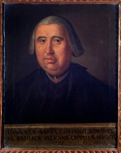 Porträt von Giovanni Battista Costanzi, italienischer Komponist und Cellist von Unknown artist