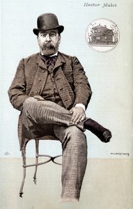 Porträt von Hector Malot - Zeichnung von Unknown artist