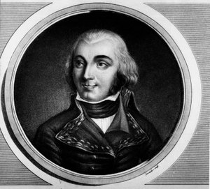 Porträt von Jean Baptiste, Graf Jourdan, Marschall von Frankreich (1762-1833). Gravur in „Komplette Sammlung historischer Gemälde der Französischen Revolution, in drei Bänden.“ 1804. von Unknown artist