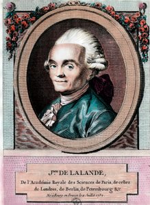 Porträt von Jean Jerome Lefrancois de Lallande (1732-1807) von Unknown artist