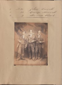 [Porträt von John Farrell, George Morrell und Thomas Clark]