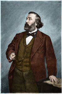 Porträt von Leon Gambetta (1838-1882), französischer Politiker