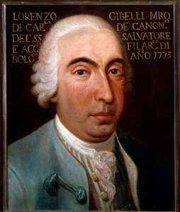 Porträt von Lorenzo Gibelli (1719-1812), italienischer Komponist, Kastrat