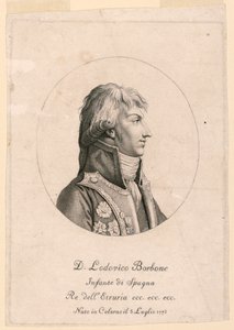 Porträt von Louis Bourbon, Infant von Spanien (1773-) von Unknown artist