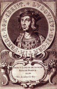 Porträt von Ludwig IX. oder Sankt Ludwig (1214 - 1270).