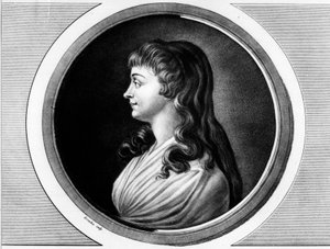 Porträt von Marie-Jeanne Phelippon, Ehefrau von Roland de La Platiere, genannt 
