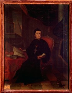 Porträt von Martin Gerbert von Hornau (1720-1793) deutscher Theologe, Historiker und Musikschriftsteller. Anonymes Gemälde. 18. Jahrhundert. Bologna, Civico Museo Bibliografico Musicale