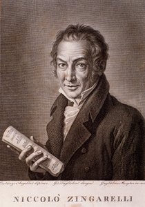 Porträt von Nicola Antonio Zingarelli (Stich)