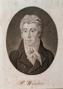 Porträt von Peter Winter (Stich) von Unknown artist