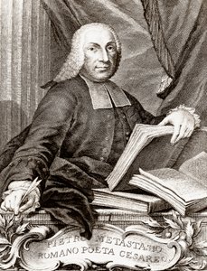 Porträt von Pietro Trapassi, genannt Pietro Metastasio (1698-1782) italienischer Dichter und Librettist von Unknown artist