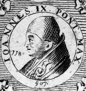 Porträt von Papst Johannes IX. (898-900)