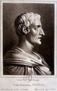 Porträt von Publius Cornelius Tacitus genannt Tacitus, römischer Historiker (ca. 56 - ca. 120).
