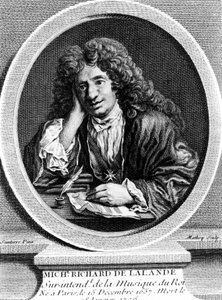 Porträt von Richard Delalande, Superintendent der Musik des Königs; geb. 15. Dez. 1657 in Paris; gest. 18. Jan. 1726. von Unknown artist