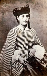 Porträt von Teresita Garibaldi, Tochter des italienischen Patrioten und Helden des Risorgimento Giuseppe Garibaldi und seiner ersten Frau Anita. Fotografie. Private Sammlung