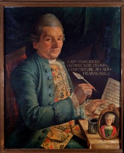 Porträt von Vincenzo Olivieri, italienischer Komponist