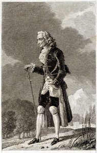 Porträt von Voltaire (1694 - 1778), französischer Schriftsteller und Philosoph, im Alter von Unknown artist