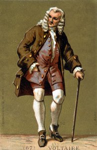 Porträt von Voltaire zu Fuß