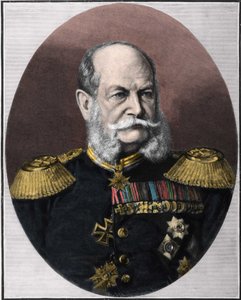 Porträt von Wilhelm I. (1797-1888), König von Preußen und Kaiser von Deutschland. Stich aus dem späten 19. Jahrhundert von Unknown artist