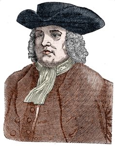 Porträt von William Penn (1644-1718), Gründer von Pennsylvania. Englischer Religionsreformer und Kolonist. von Unknown artist