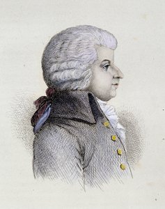 Porträt des jungen Wolfgang Amadeus Mozart (1756-1791) - Gravur