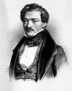 Porträt des französischen Tenors Gilbert-Louis Duprez (1806 - 1896).