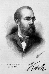 Porträt des deutschen Arztes Robert Koch (1843-1910)