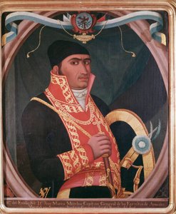 Porträt des mexikanischen Patrioten Maria Morelos Anonymes Gemälde - 19. Jahrhundert Mexiko-Stadt, Nationales Historisches Museum, Schloss Chapultepec von Unknown artist