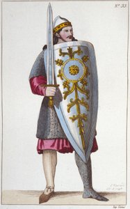 Porträt des Paladins Roland, Neffe von Karl dem Großen