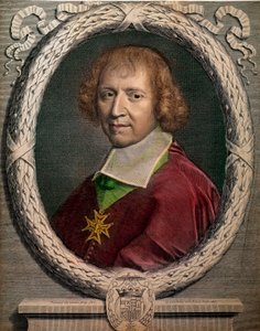 Porträt des Kirchenmannes François de Harlay, Abt von Jumièges (1625-1695) Gravur des 17. Jahrhunderts Paris, Musée Carnavalet