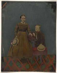 Porträt von jungem Jungen und Mädchen von Unknown artist