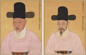 Porträts von Cho Hyun-myeong und Cho Jae-ho