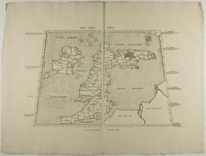Prima Europe Tabula: Ptolemaeus Romae 1490