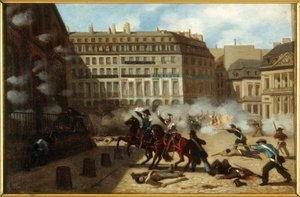 Einnahme des Wasserturms, Place du Palais-Royal, 24. Februar