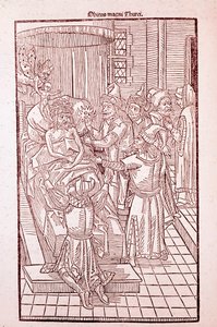 Wahrscheinlich Sultan Mehmed II im Jahr 1481 (Gravur)