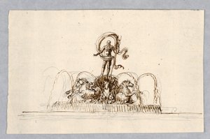 Entwurf für einen Brunnen
