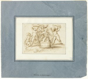 Putti machen Wein