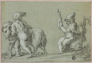 Putti als Ziegenhirten