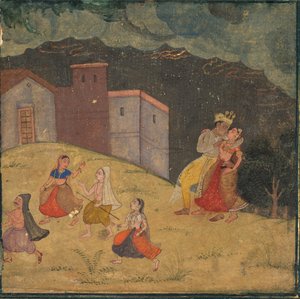 Radha und Krishna im Sturm