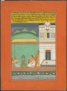 Ragini Kamod, Seite aus einem Jaipur Ragamala Set