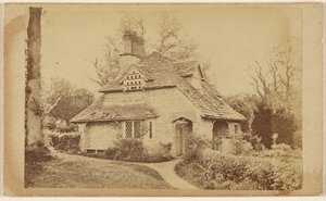 Residenz von Thomas Roberts in Wodenethe Fish Kill am Hudson N.Y. [Außenansicht von Rose Cottage, Blaise Hamlet]
