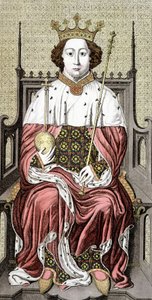Richard II. (1367-1400). König von England. Gravur aus dem 18. Jahrhundert. von Unknown artist